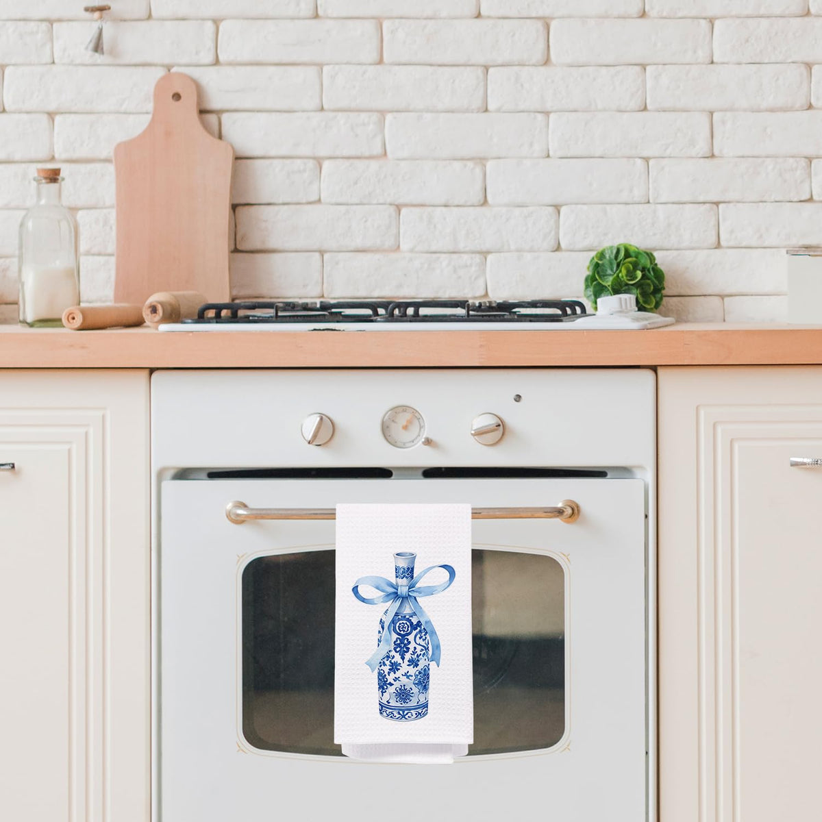 Blue Chinoiserie Kitchen Towel, 16 x 24 Inch