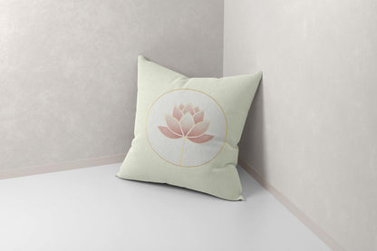 Blue Chinoiserie Bird and Peony Pillow Cover, 18x18