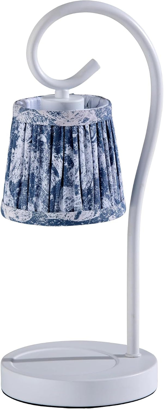 Adesso Blue Floral Candle Warmer Lamp