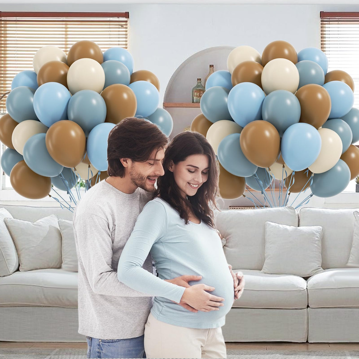 Blue and White Balloon Kit, 60 Pieces