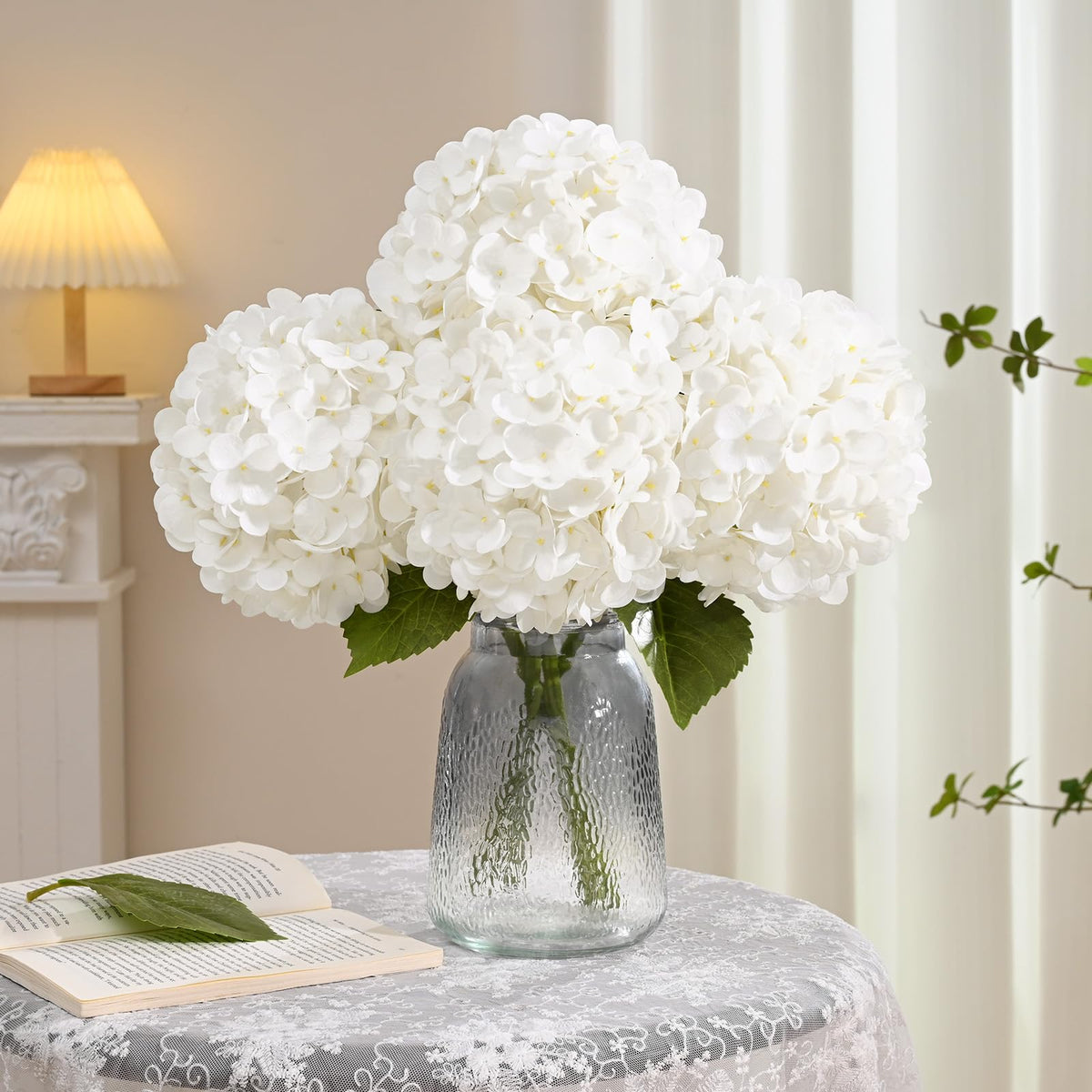 Real Touch Blue Hydrangea Faux Flowers