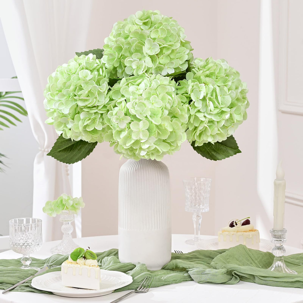 Real Touch Blue Hydrangea Faux Flowers