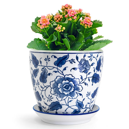 HakkaGirl Blue and White Chinoiserie Planters