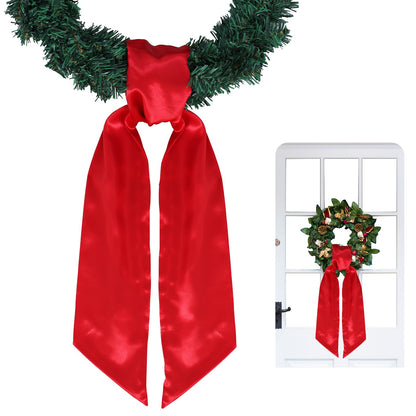 Royal Blue Satin Wreath Sash