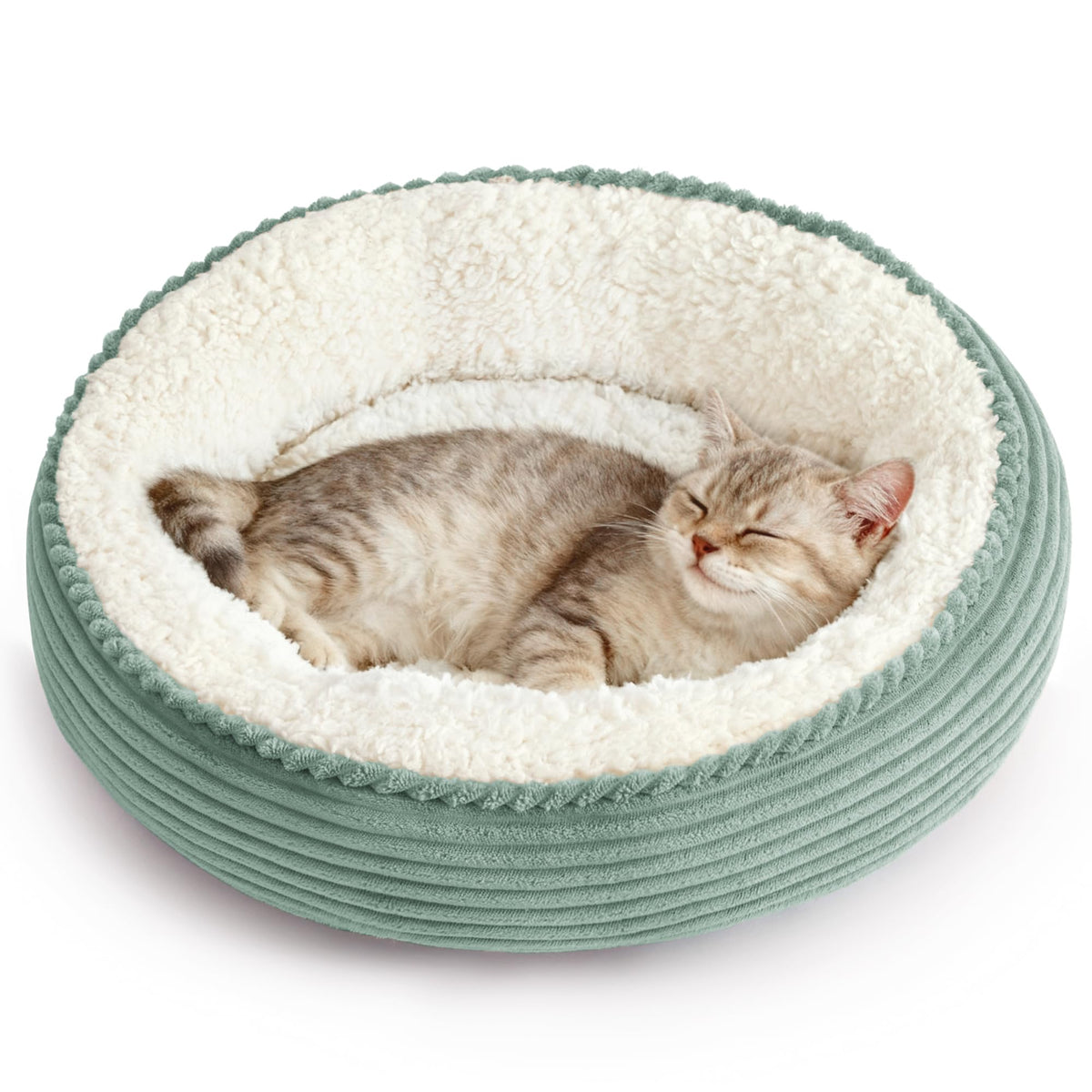 Royal Blue Round Donut Pet Bed