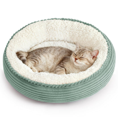 Royal Blue Round Donut Pet Bed