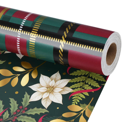 Nutcracker Reversible Christmas Wrapping Paper, 33 Ft