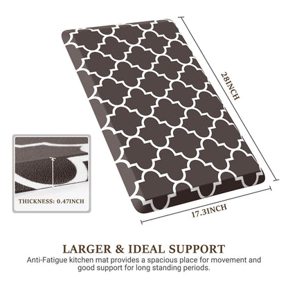 Blue Cushioned Anti-Fatigue Kitchen Mat