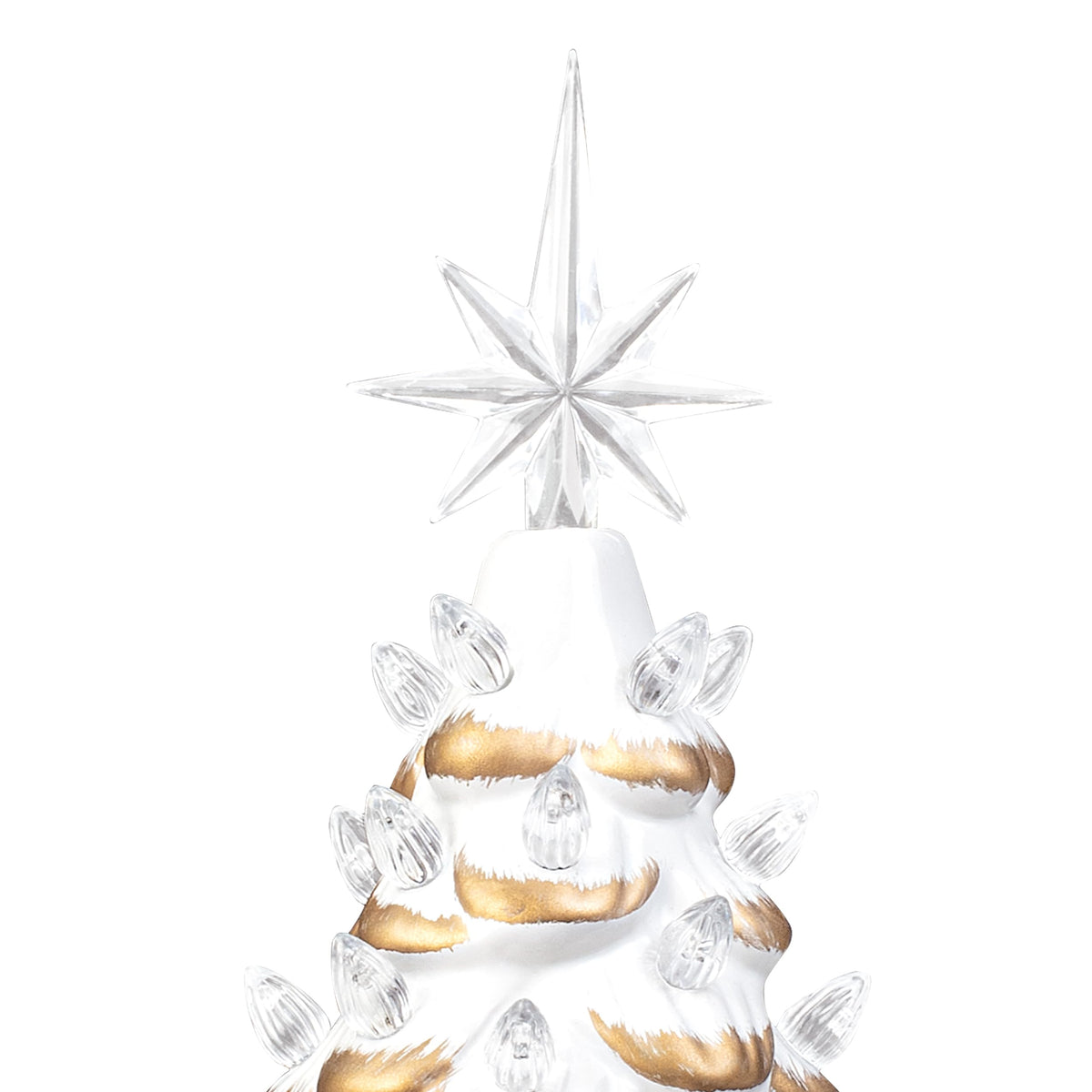 Lighted Ceramic Christmas Tree, 13 Inch