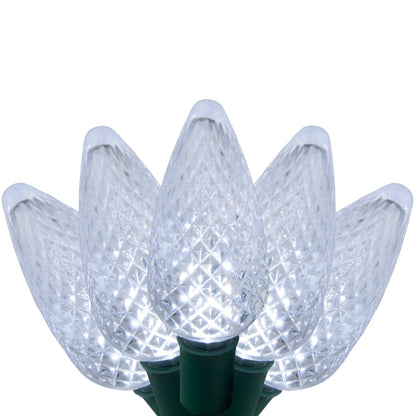 Blue C9 LED Christmas Light Set, 25 Bulbs
