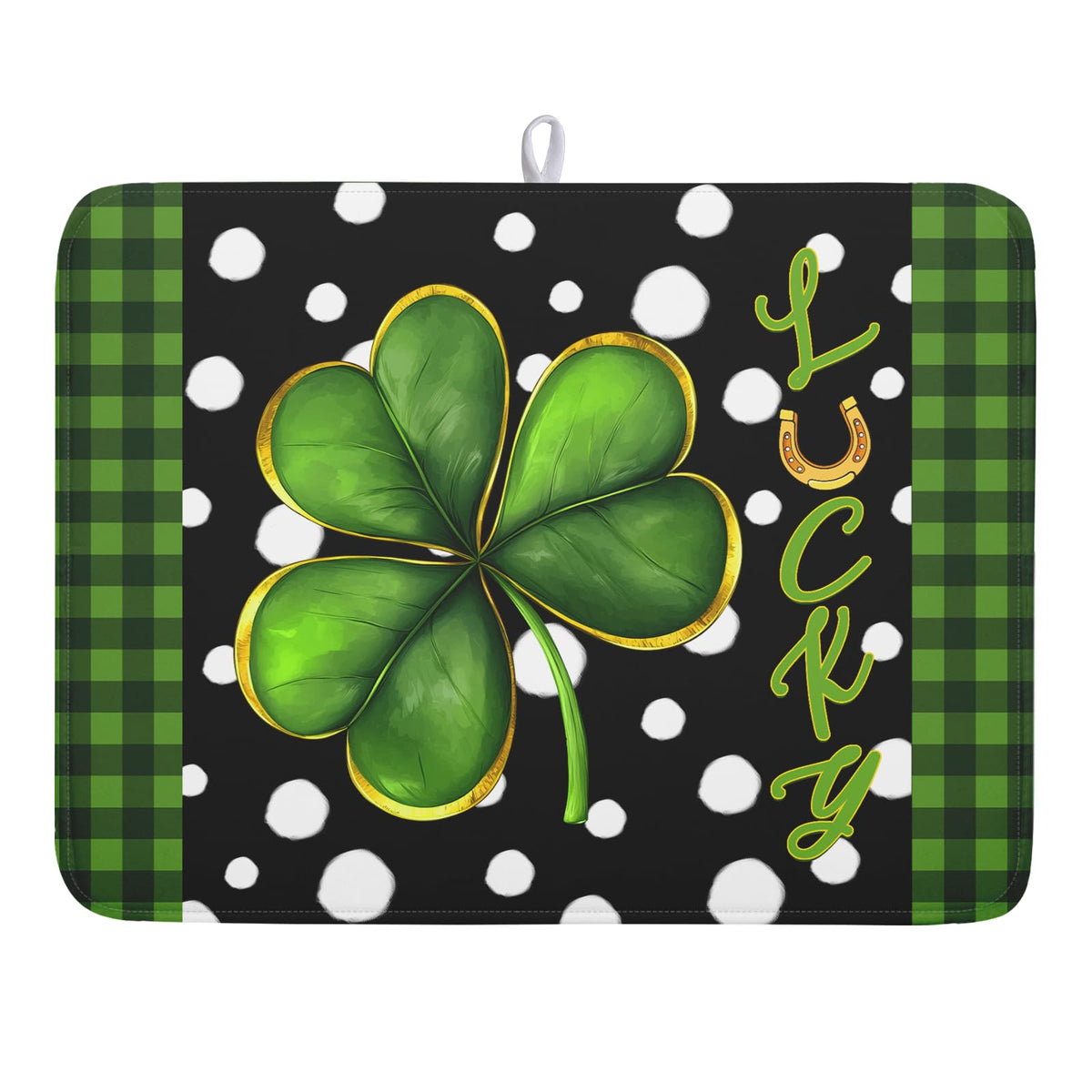 Blue Chinoiserie Floral Dish Drying Mat