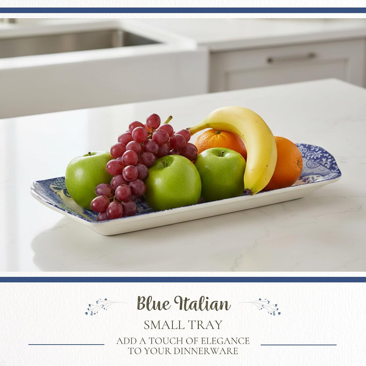 Spode Blue Italian Small Tray, 9 Inch