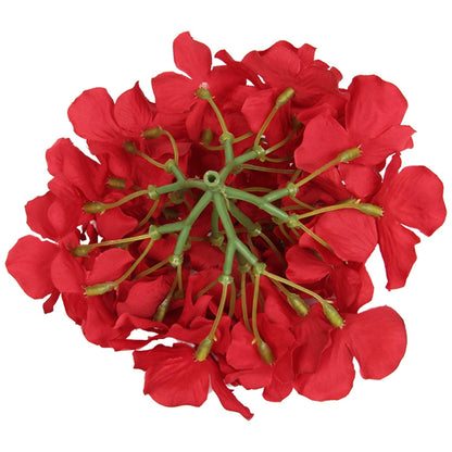 Silk Hydrangea Heads with Stems, Pack of 10