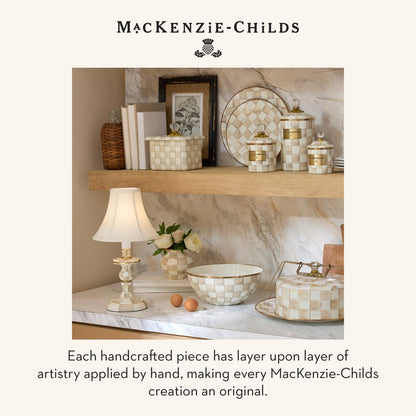 MacKenzie-Childs LED Dome Table Lamp, Sky Check