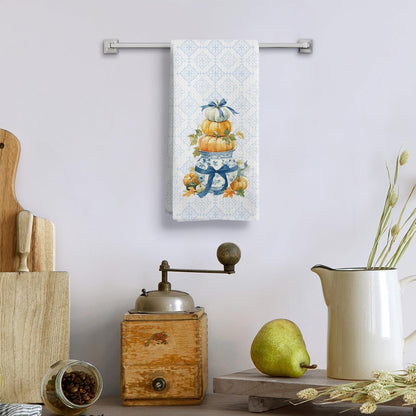 Chinoiserie Waffle Kitchen Towels, 16 x 24 Inch