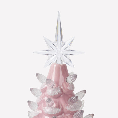 Lighted Ceramic Christmas Tree, 13 Inch