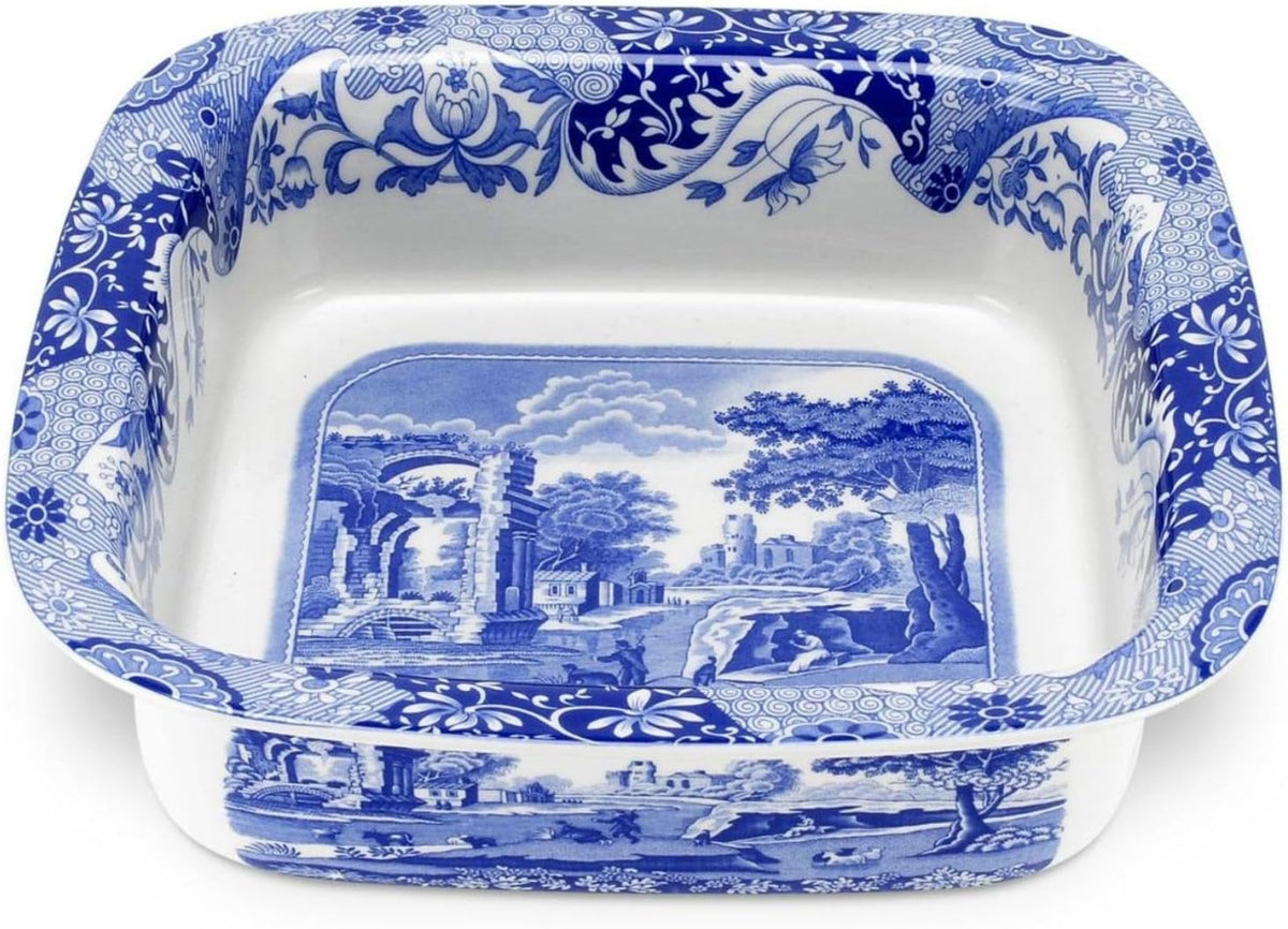 Spode Blue Italian Square Dish, 10 in