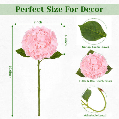 Real Touch Blue Hydrangea Faux Flowers
