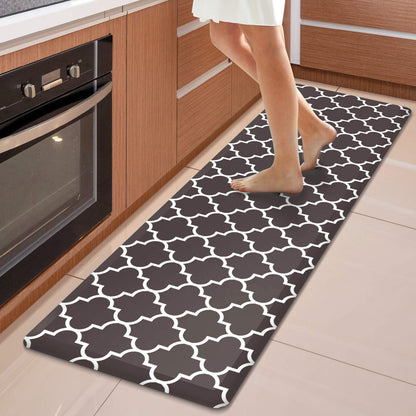 Blue Cushioned Anti-Fatigue Kitchen Mat