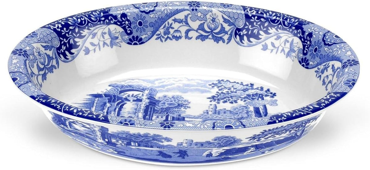 Spode Blue Italian Oval Platter, 12.5 in