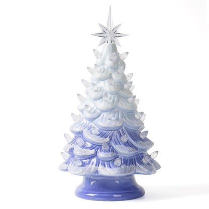 Lighted Ceramic Christmas Tree, 13 Inch