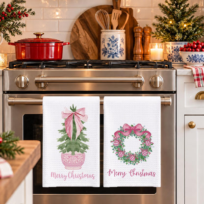 Chinoiserie Christmas Kitchen Hand Towels, 16x24 Inch