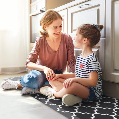 Blue Cushioned Anti-Fatigue Kitchen Mat