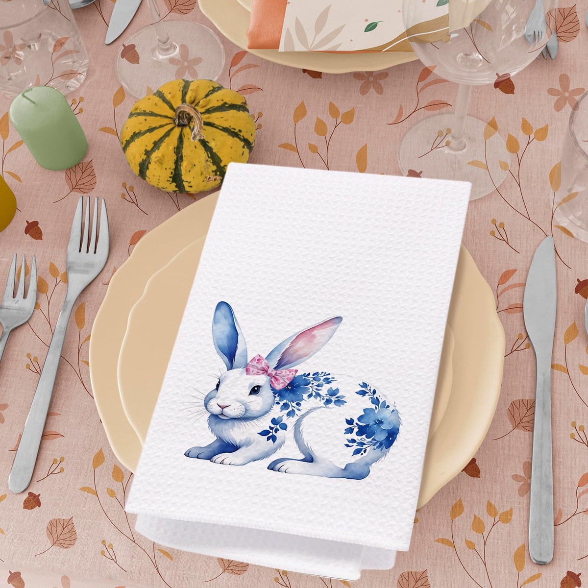 Blue Chinoiserie Kitchen Towel, 16 x 24 Inch