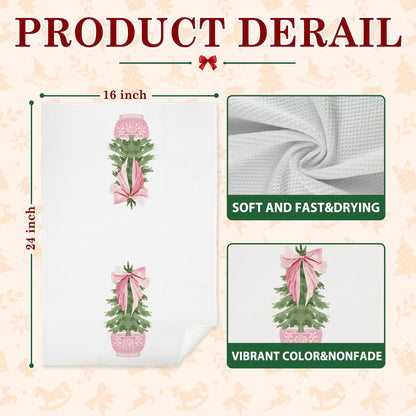 Chinoiserie Christmas Kitchen Hand Towels, 16x24 Inch