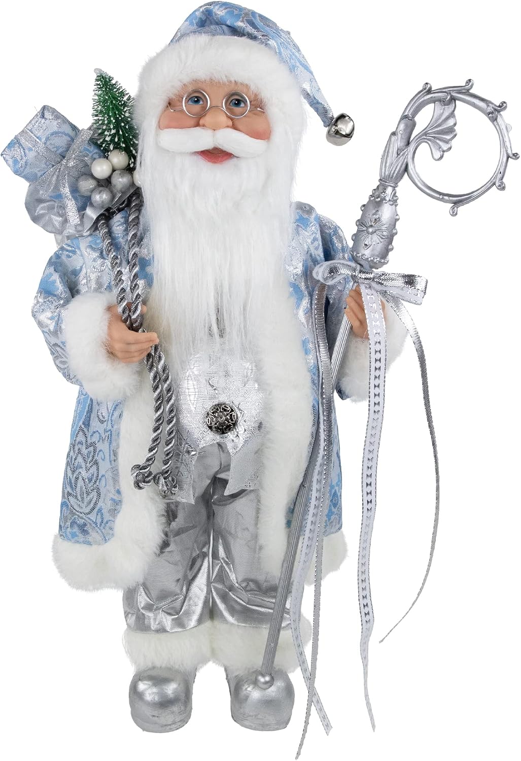 Northlight Ice Palace Standing Santa Figure, 16 Inch
