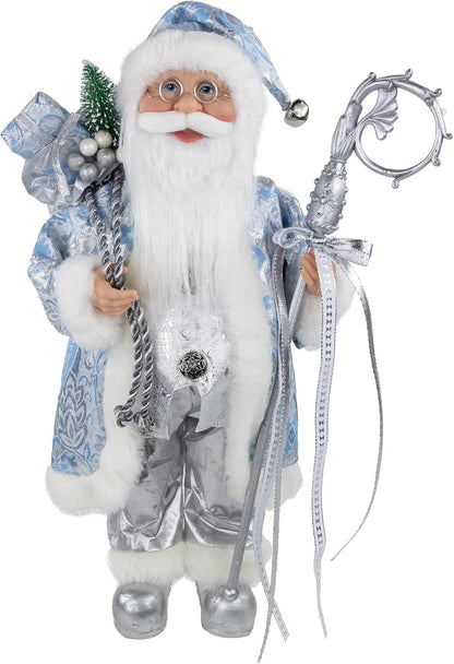 Northlight Ice Palace Standing Santa Figure, 16 Inch
