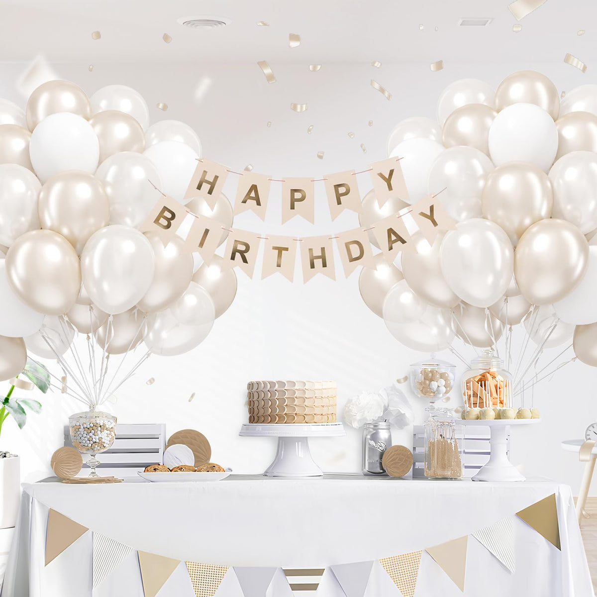 Blue and White Balloon Kit, 60 Pieces
