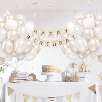 Blue and White Balloon Kit, 60 Pieces