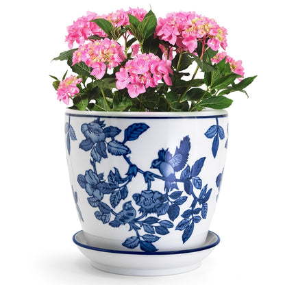 HakkaGirl Blue and White Chinoiserie Planters