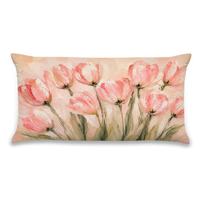Blue Chinoiserie Bird and Peony Pillow Cover, 18x18