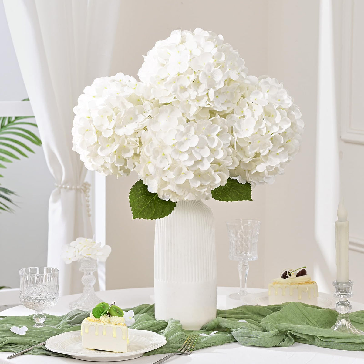 Real Touch Blue Hydrangea Faux Flowers