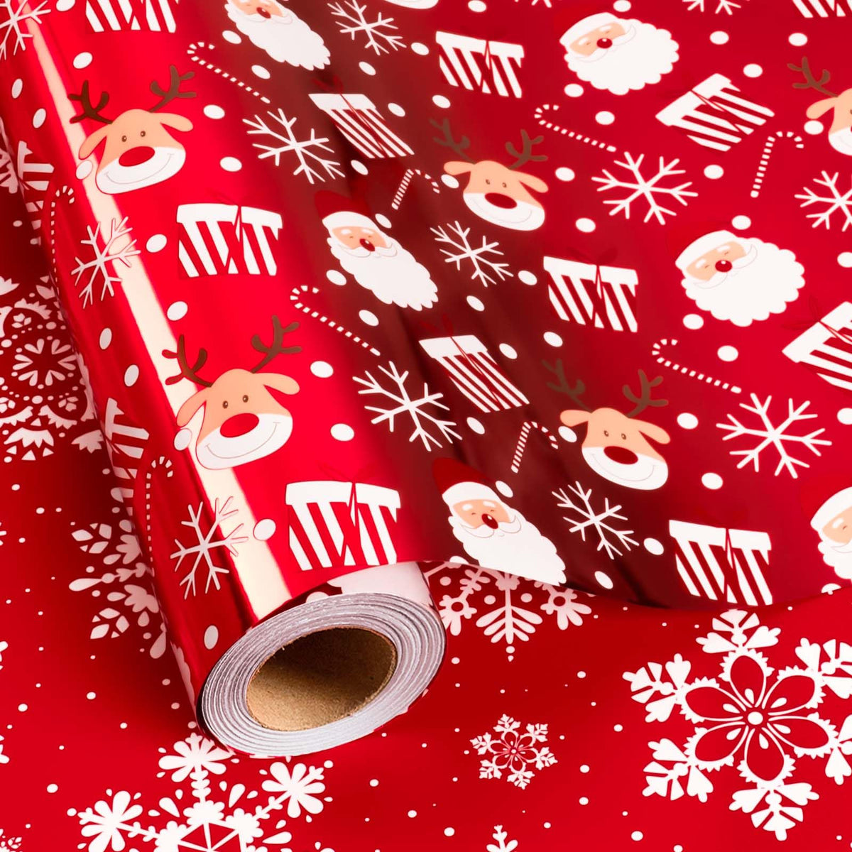 Blue Nutcracker Christmas Wrapping Paper, 32.8 Ft
