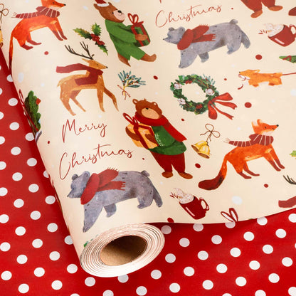 Blue Nutcracker Christmas Wrapping Paper, 32.8 Ft