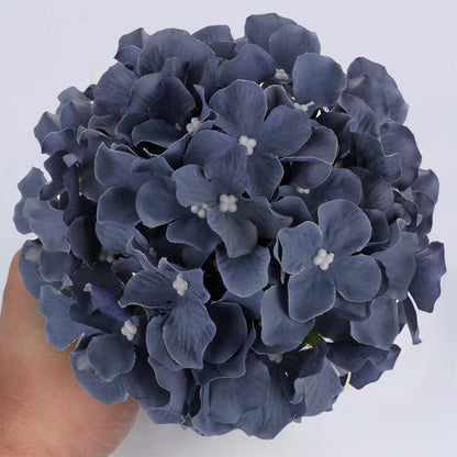 Silk Hydrangea Heads with Stems, Pack of 10