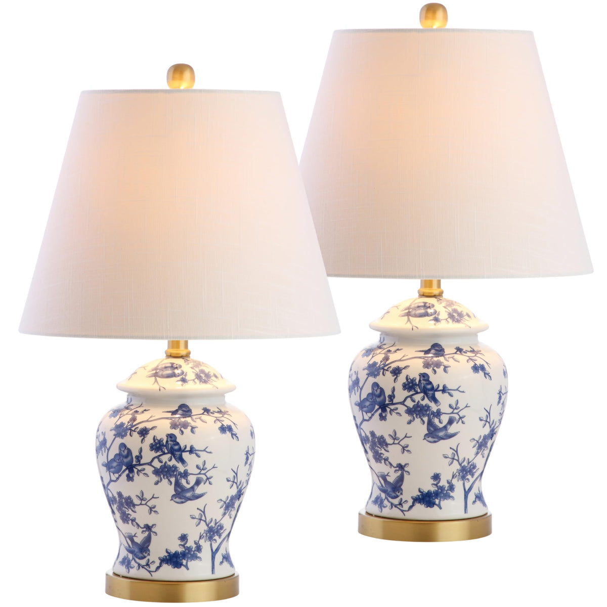 Jonathan Y Penelope Ginger Jar LED Table Lamp, 22 Inch