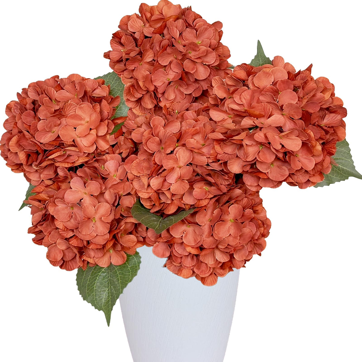 Blue Hydrangea Faux Flowers, 6 Stems