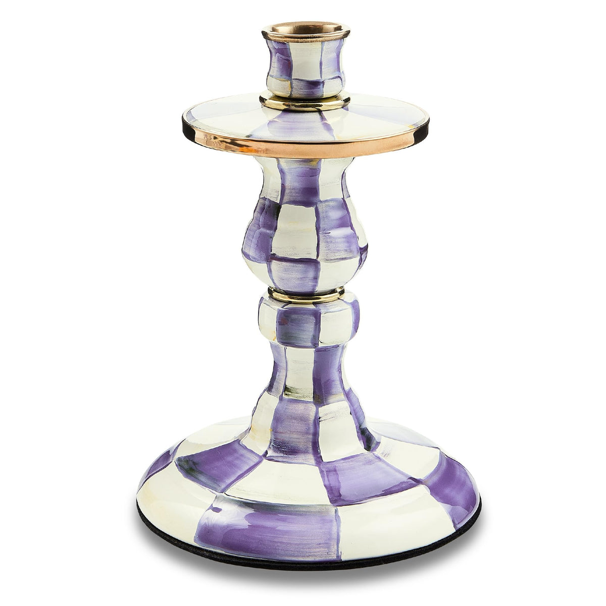 MacKenzie-Childs Sky Check Pillar Candlestick