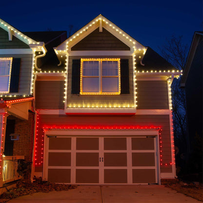 Blue C9 LED Christmas Light Set, 25 Bulbs