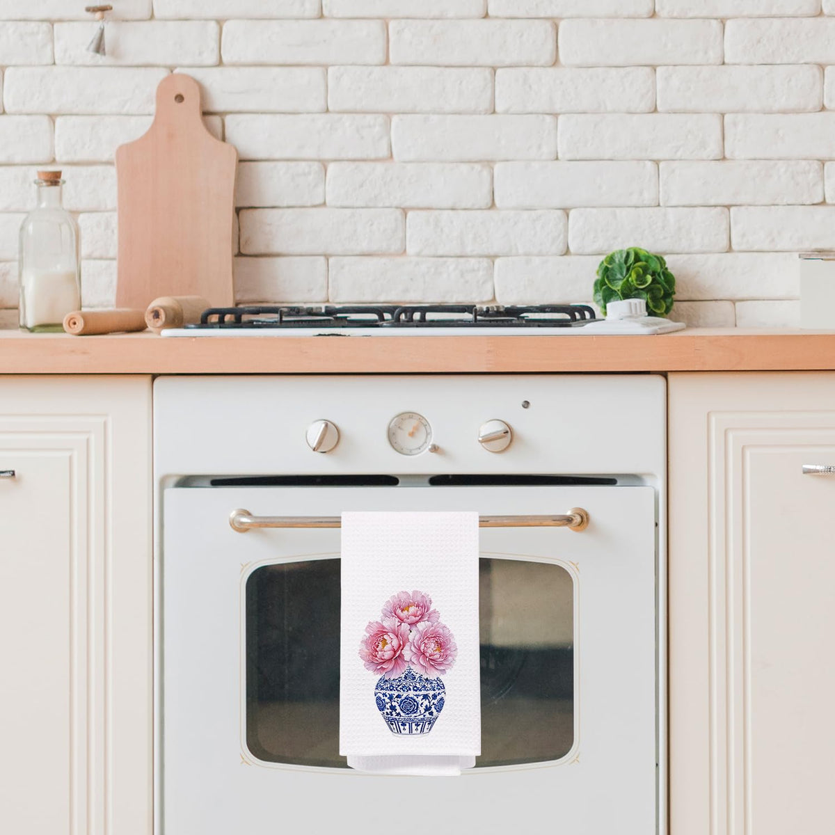 Blue Chinoiserie Kitchen Towel, 16 x 24 Inch