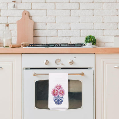 Blue Chinoiserie Kitchen Towel, 16 x 24 Inch