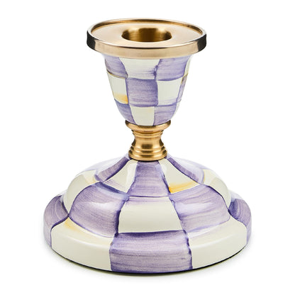 MacKenzie-Childs Sky Check Pillar Candlestick