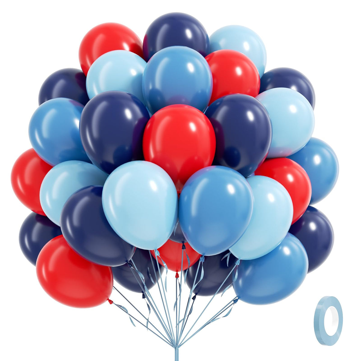 Blue and White Balloon Kit, 60 Pieces