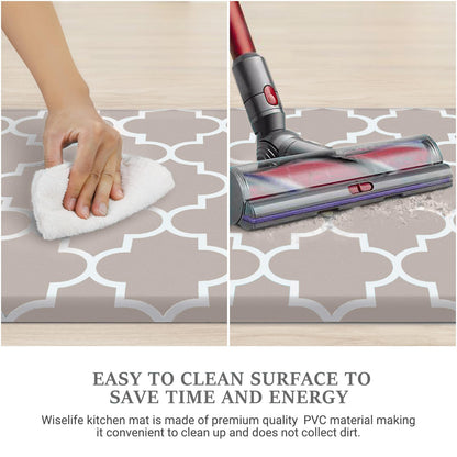 Blue Cushioned Anti-Fatigue Kitchen Mat