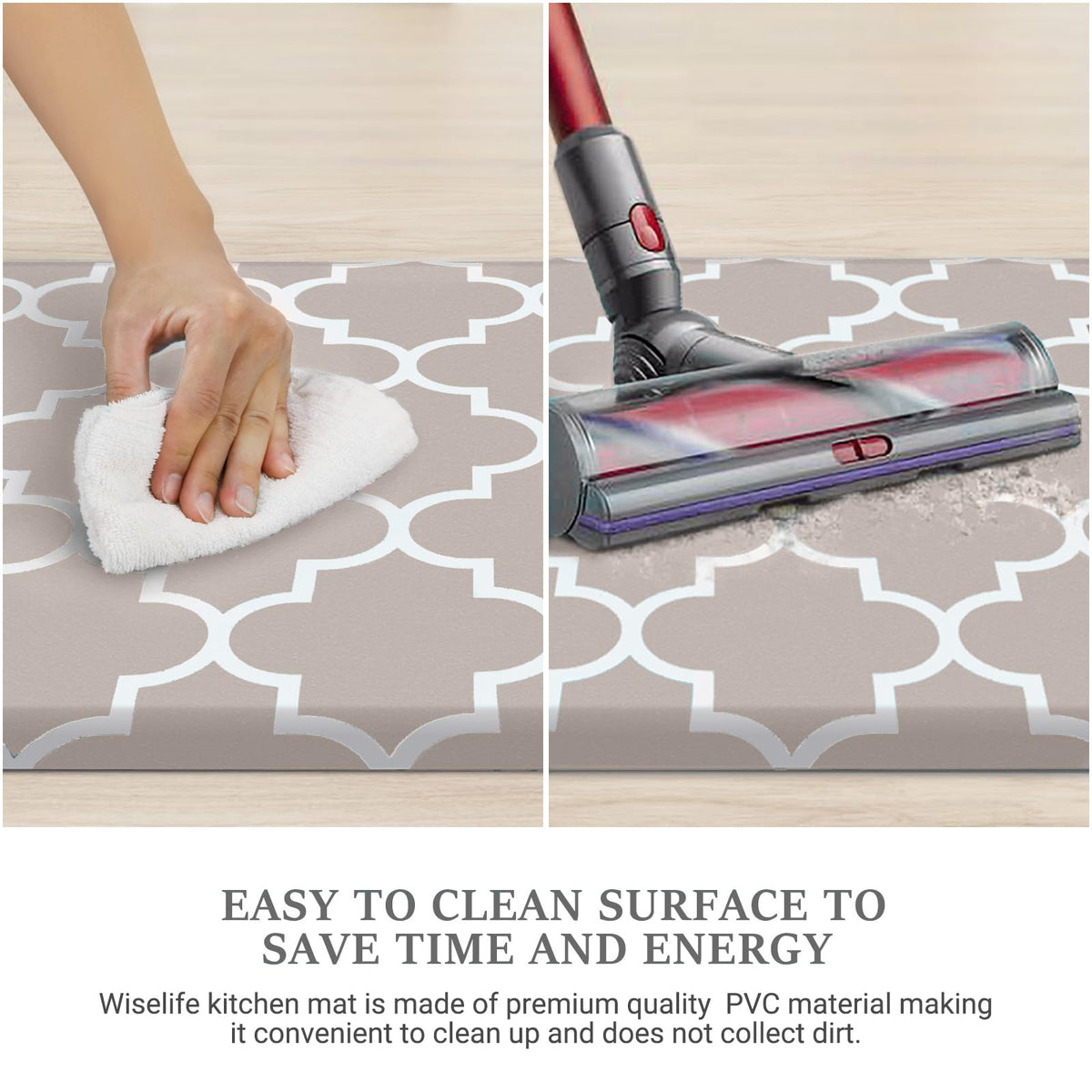 Blue Cushioned Anti-Fatigue Kitchen Mat
