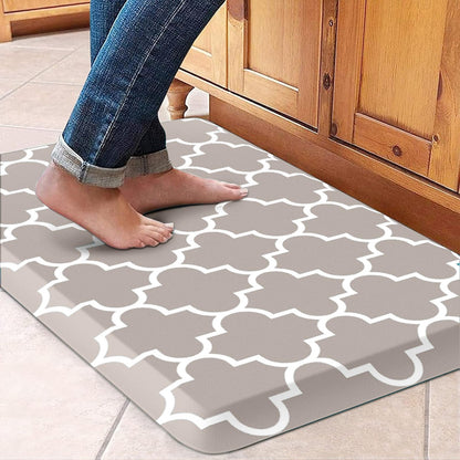 Blue Cushioned Anti-Fatigue Kitchen Mat